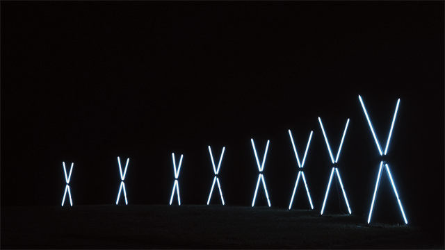 Photosynthesis  – breathing light sculpture – Space Art Tanegashima: JAPAN